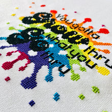 Load image into Gallery viewer, Grow - Modern Cross Stitch Kit - Fully Stitched - Stitchsperation
