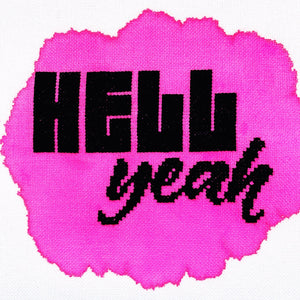 Hell Yeah - Modern Cross Stitch Mini Kit - Stitchsperation
