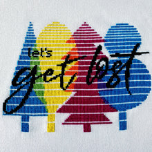Load image into Gallery viewer, Let&#39;s Get Lost - Modern Cross Stitch Kit - Fully Stitched - Stitchsperation
