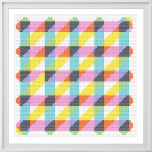 Load image into Gallery viewer, *PRE-ORDER* CMYK Grid - Chunky Cross Stitch Kit - Stitchsperation
