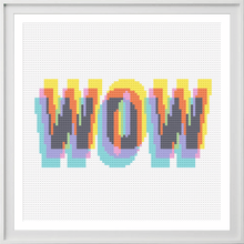 Load image into Gallery viewer, *PRE-ORDER* CMYK Wow - Chunky Cross Stitch Kit - Stitchsperation
