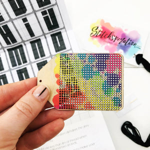 Stitchsperation Rainbow Tag - DIY Stitchable Gift Tag - Stitchsperation