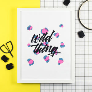 Wild Thing - Modern Cross Stitch Kit - Stitchsperation